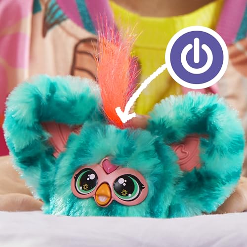 Furby Furblets Mello-Nee Summer Chill Mini Electronic Plush Toy for Girls & Boys School Backpack Charms