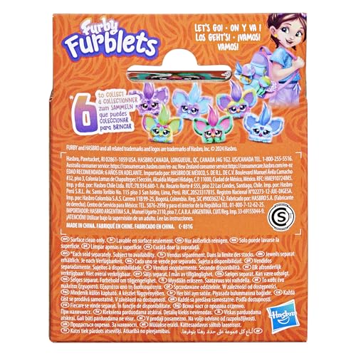 Furby Furblets Mello-Nee Summer Chill Mini Electronic Plush Toy for Girls & Boys School Backpack Charms