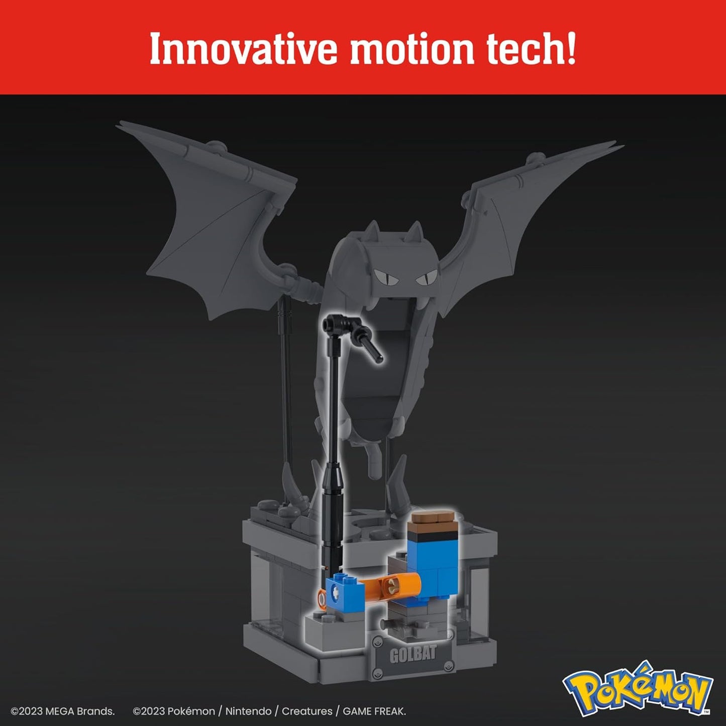 MEGA Pokemon Mini Motion Golbat Building Toy Kit (313 Pieces) for Collectors