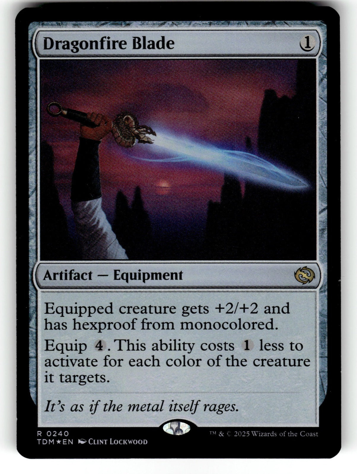 Dragonfire Blade – 240 TDM: Tarkir: Dragonstorm R Foil NM