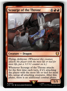 Scourge of the Throne – 225 LTC: Commander: The Lord of the Rings: Tales of Middle-earth M NM