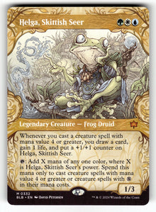 Helga, Skittish Seer (Showcase) – 332 BLB: Bloomburrow M NM