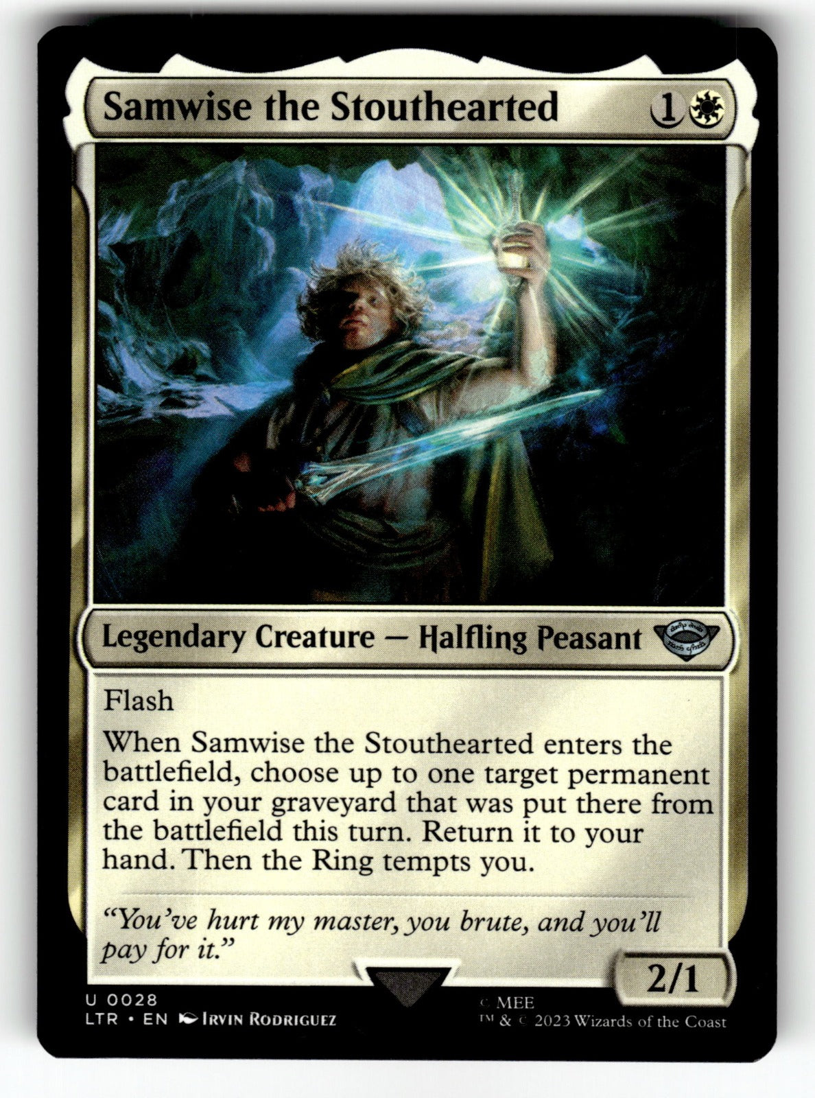 Samwise the Stouthearted – 28 LTR: Universes Beyond: The Lord of the Rings: Tales of Middle-earth U NM