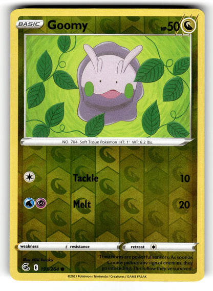 Goomy – 195/264 SWSH08: SWSH08: Fusion Strike Common Reverse Holo NM
