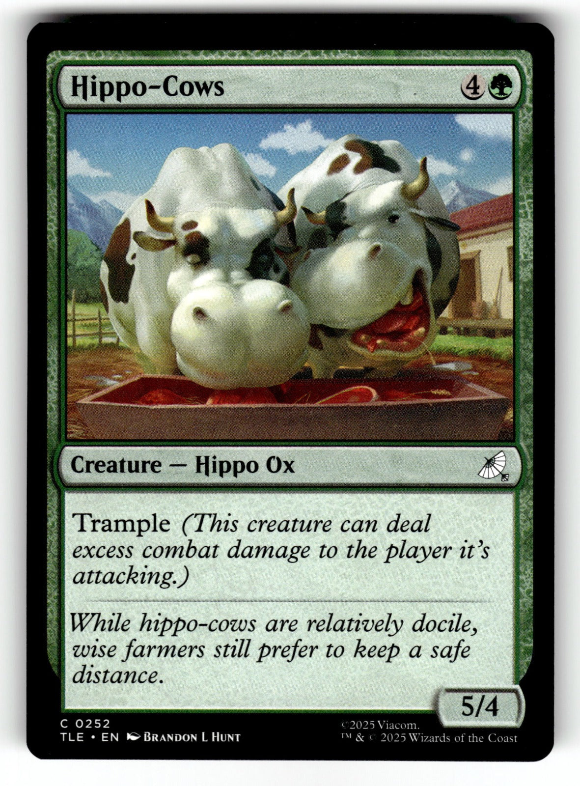 Hippo-Cows – 252 TLE: Avatar: The Last Airbender: Eternal-Legal C NM