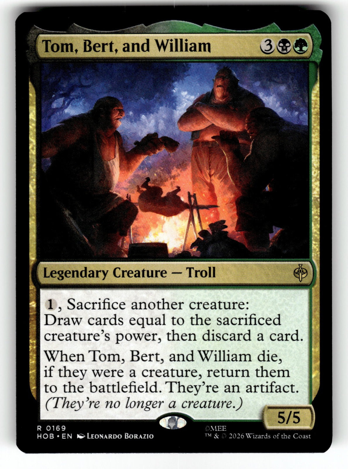 Tom, Bert, and William – 169 HOB: The Hobbit R NM