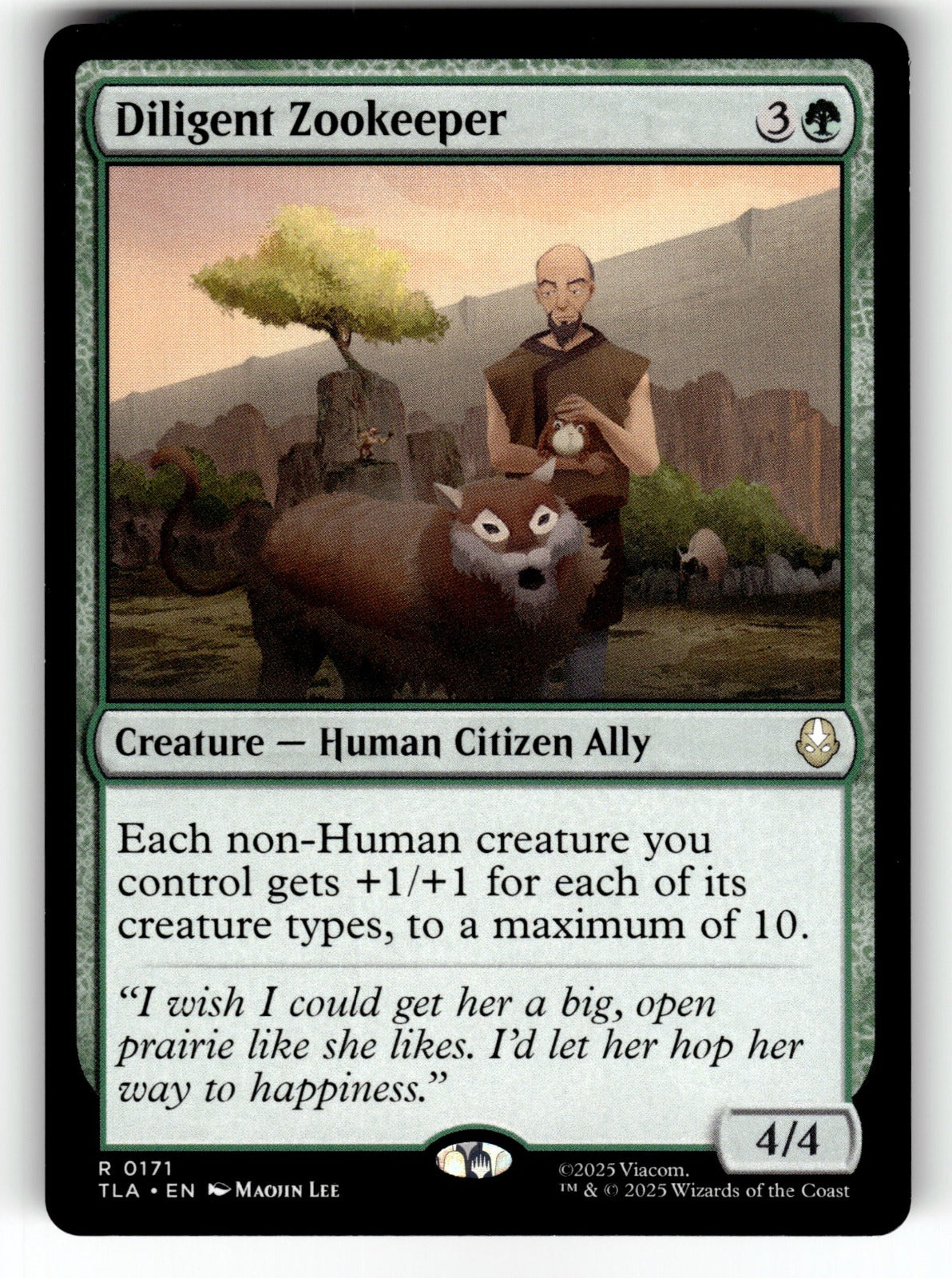 Diligent Zookeeper – 171 TLA: Avatar: The Last Airbender R NM