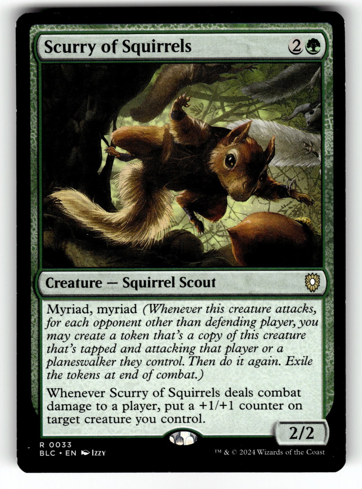 Scurry of Squirrels – 33 BLC: Commander: Bloomburrow R NM
