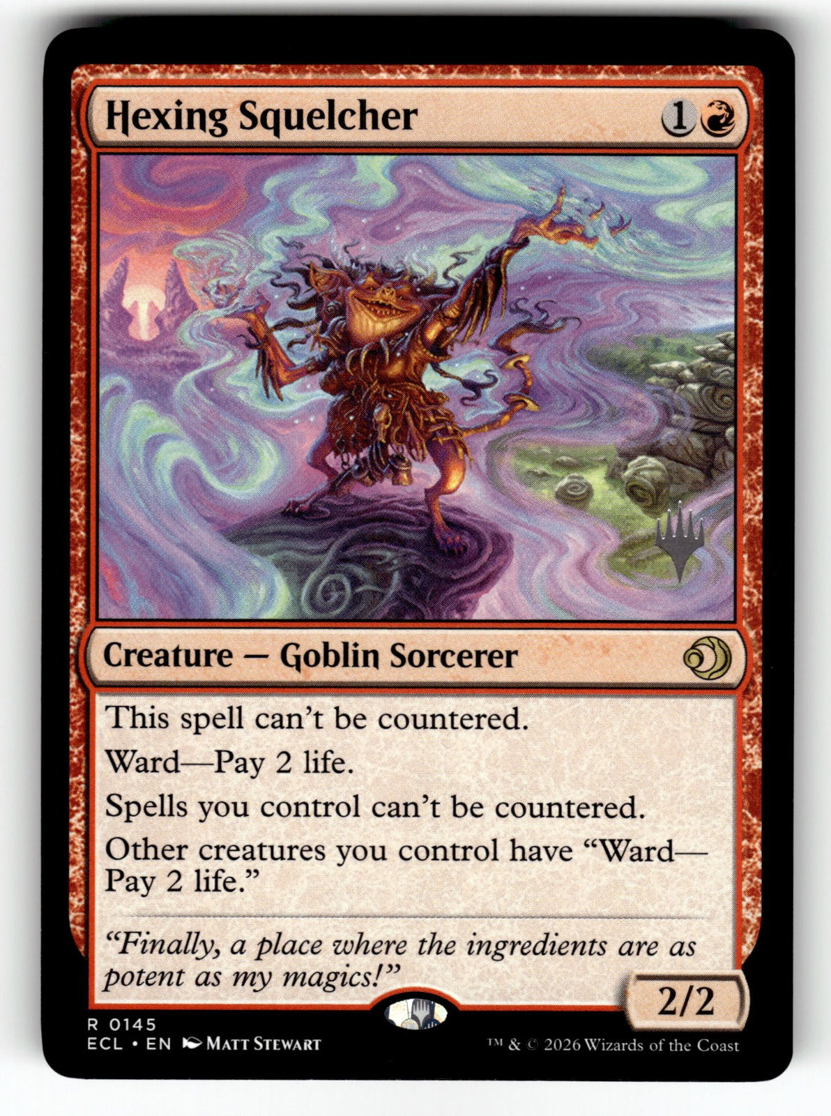 Hexing Squelcher – 145 ECL: Lorwyn Eclipsed R NM