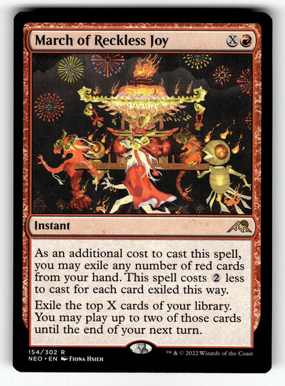 March of Reckless Joy – 154 NEO: Kamigawa: Neon Dynasty R NM
