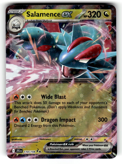 Salamence ex – 114/159 JTG: SV09: Journey Together Double Rare HoloNM