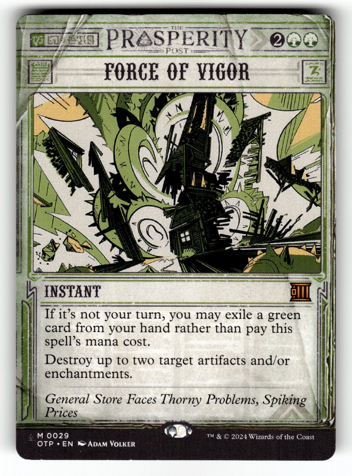 Force of Vigor – 29 OTP: Outlaws of Thunder Junction: Breaking News M NM