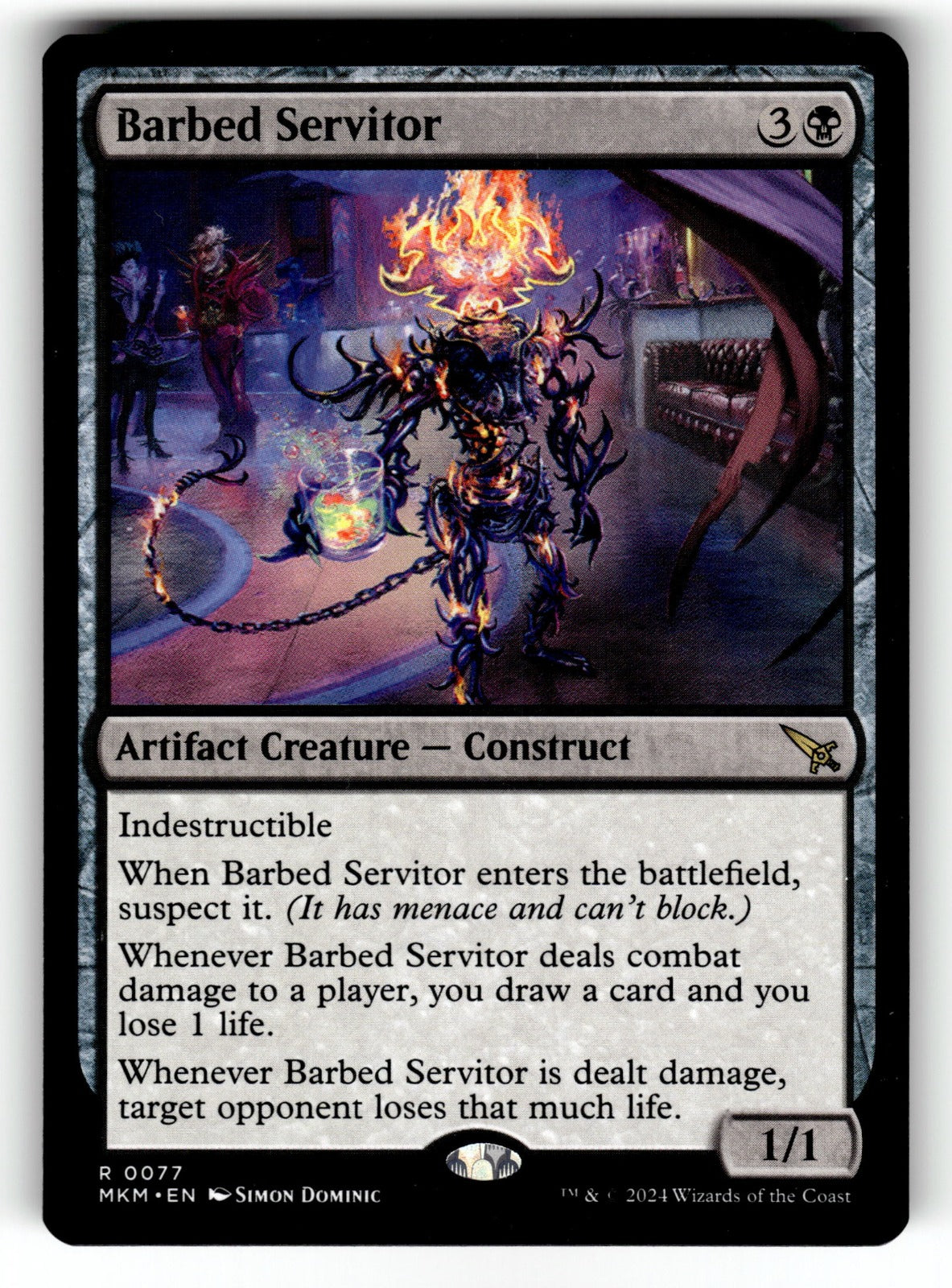 Barbed Servitor – 77 MKM: Murders at Karlov Manor R LP