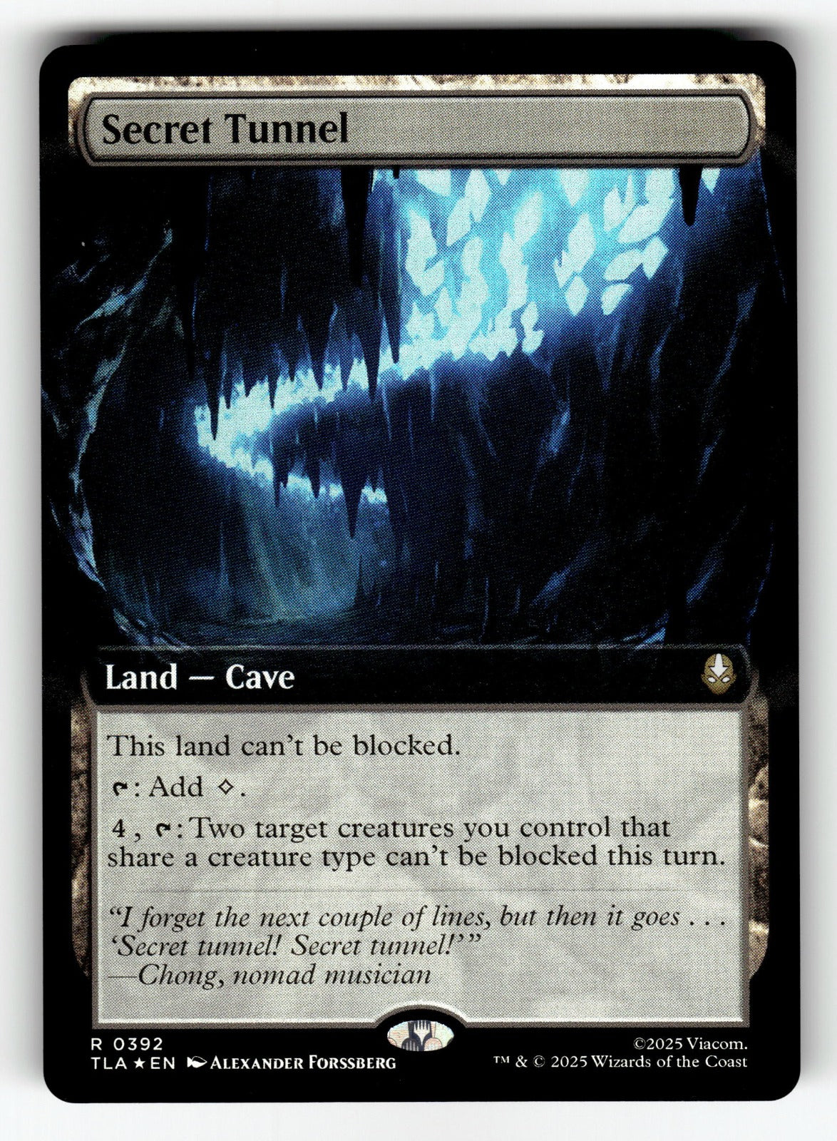 Secret Tunnel Extended Art – 392 TLA: Avatar: The Last Airbender R Foil NM