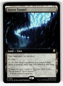 Secret Tunnel Extended Art – 392 TLA: Avatar: The Last Airbender R Foil NM
