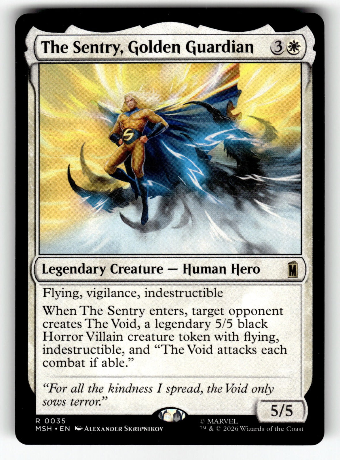 The Sentry, Golden Guardian – 35 MSH: Marvel Super Heroes R NM