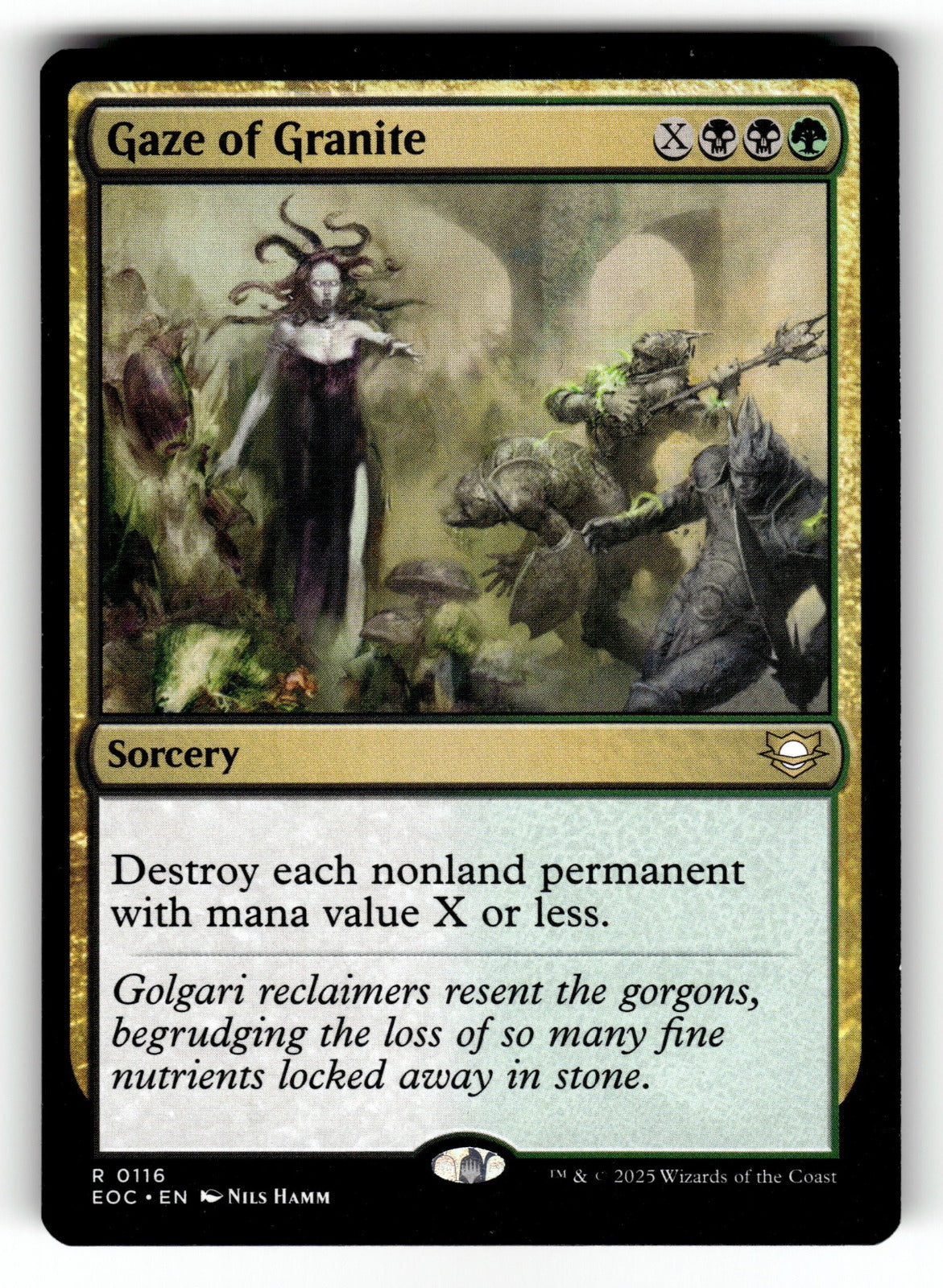 Gaze of Granite – 116 EOC: Commander: Edge of Eternities R NM