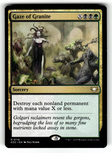 Gaze of Granite – 116 EOC: Commander: Edge of Eternities R NM