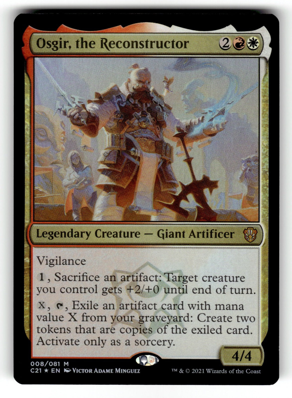 Osgir, the Reconstructor – 8 C21: Commander 2021 M Foil NM