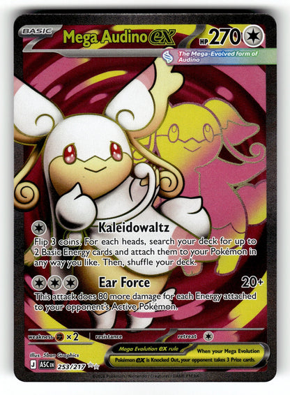 Mega Audino ex – 253/217 ASC: ME: Ascended Heroes Ultra Rare Holo NM