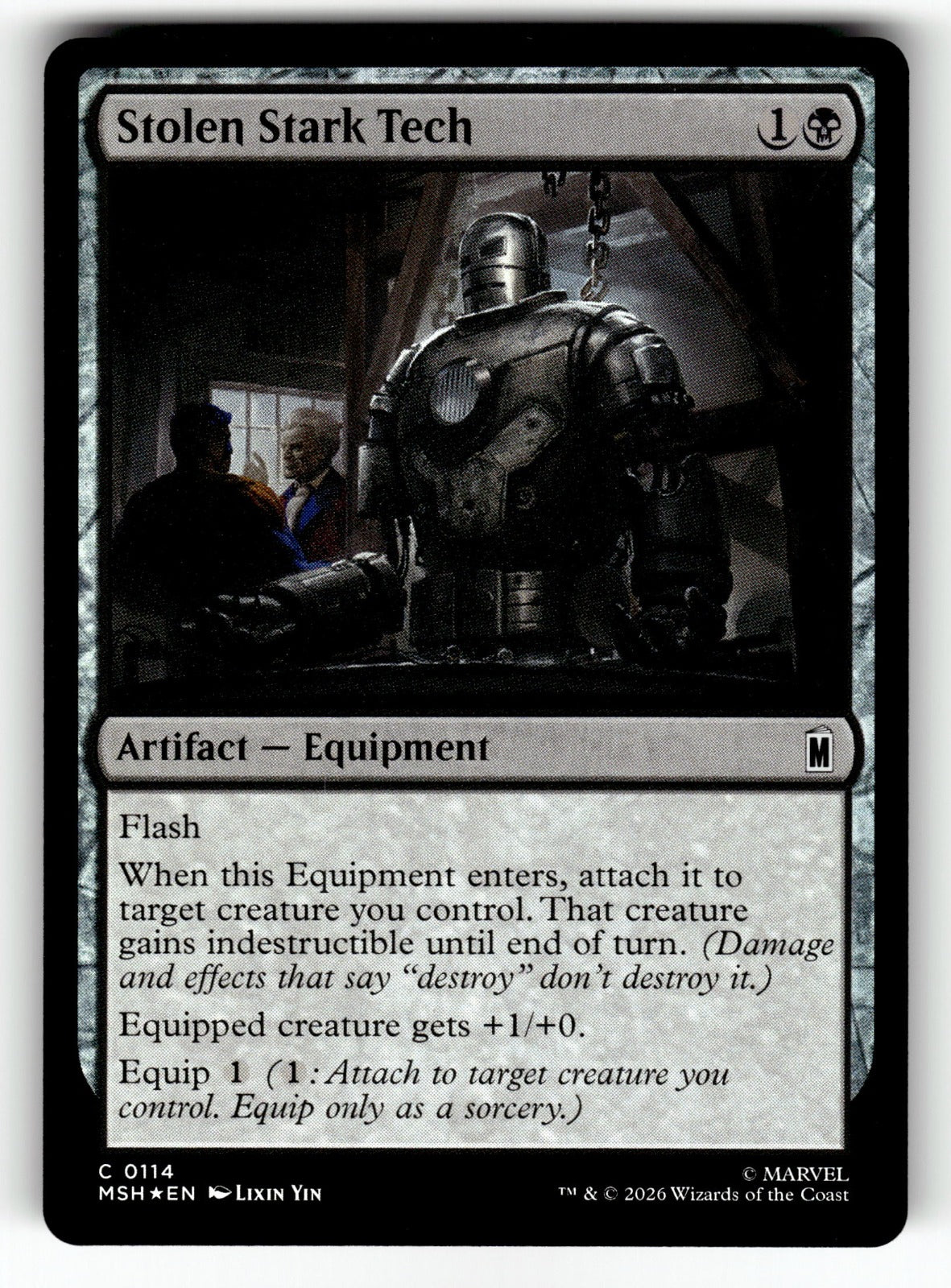Stolen Stark Tech – 114 MSH: Marvel Super Heroes C Foil NM