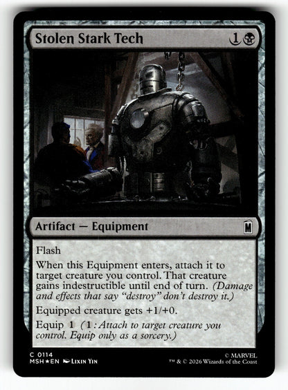 Stolen Stark Tech – 114 MSH: Marvel Super Heroes C Foil NM