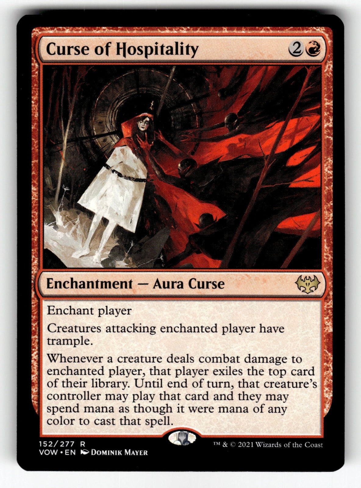 Curse of Hospitality – 152 VOW: Innistrad: Crimson Vow R LP