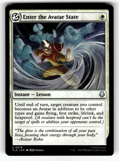 Enter the Avatar State – 18 TLA: Avatar: The Last Airbender U NM