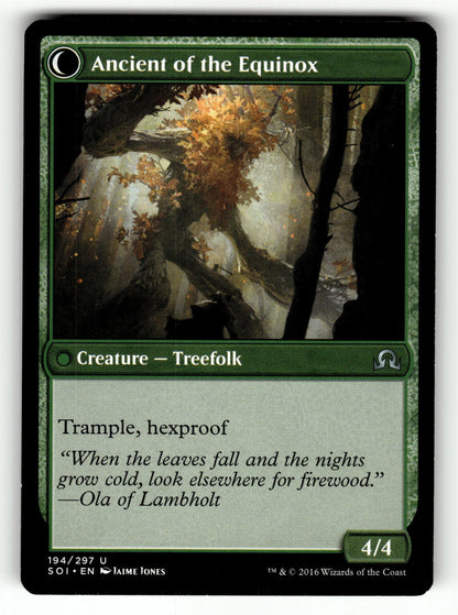 Autumnal Gloom – 194 SOI: Shadows over Innistrad U LP (Back)
