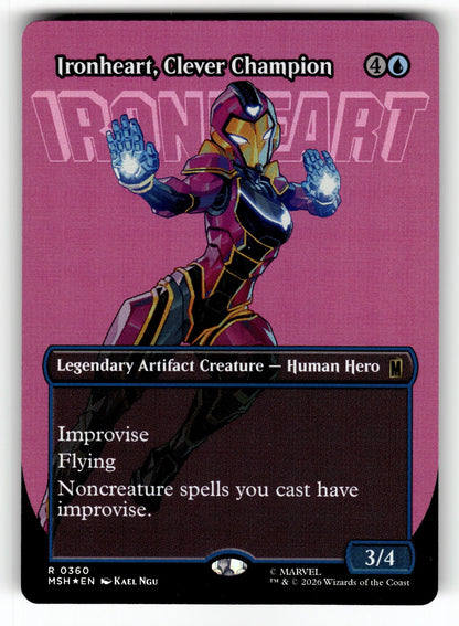 Ironheart, Clever Champion (Borderless) – 360 MSH: Marvel Super Heroes R Foil NM