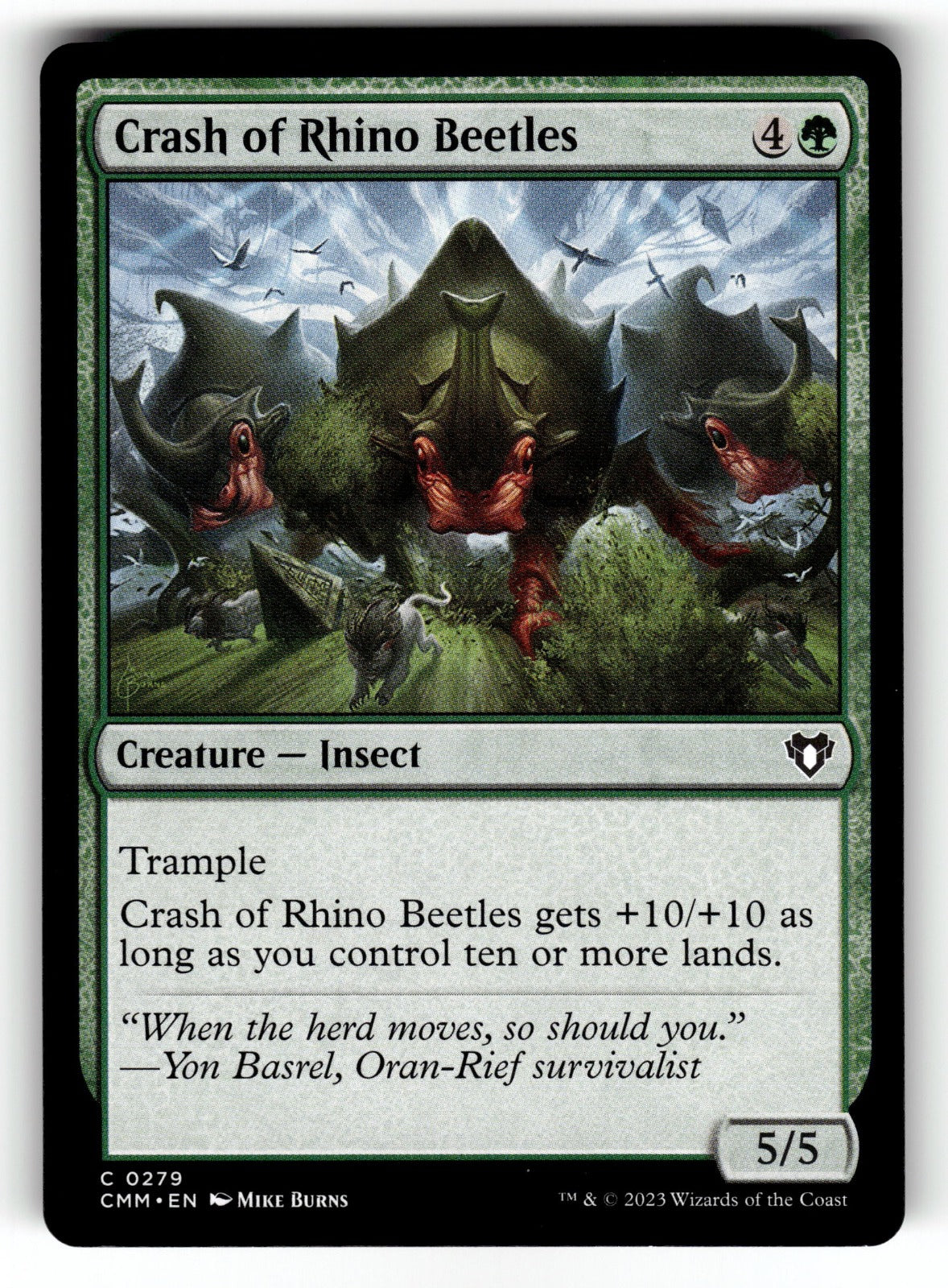 Crash of Rhino Beetles – 279 CMM: Commander Masters C NM
