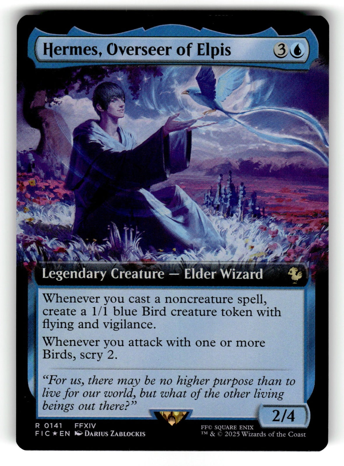 Hermes, Overseer of Elpis (Extended Art) – 141 FIC: Commander: FINAL FANTASY R Foil NM