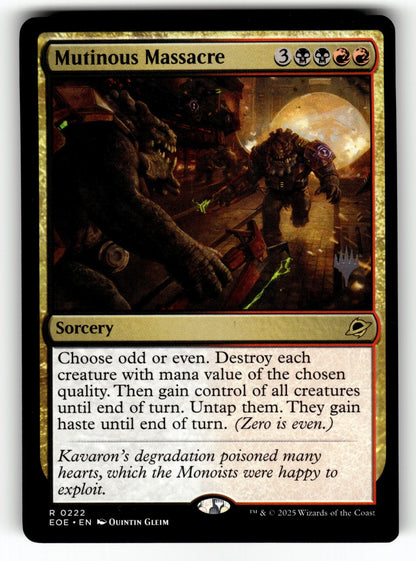 Mutinous Massacre – 222 PPEOE: Promo Pack: Edge of Eternities R NM