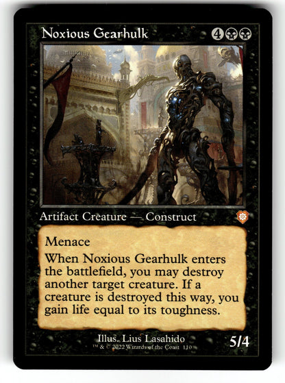 Noxious Gearhulk (Retro Frame) – 110 BRC: Commander: The Brothers' War M NM