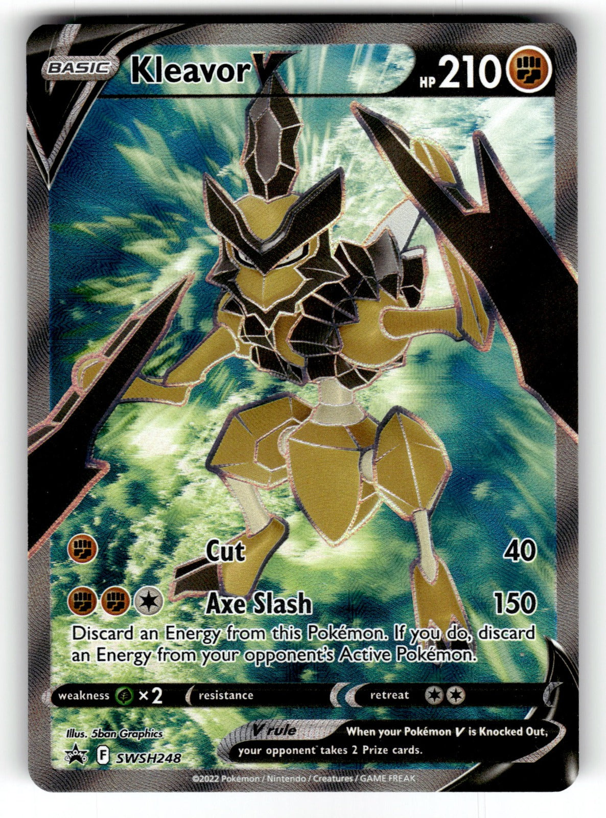 Kleavor V (Full Art) – SWSH248 SWSD: SWSH: Sword & Shield Promo Cards Promo Holo NM