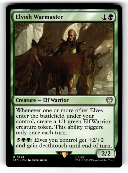 Elvish Warmaster – 241 LTC: Commander: The Lord of the Rings: Tales of Middle-earth R LP