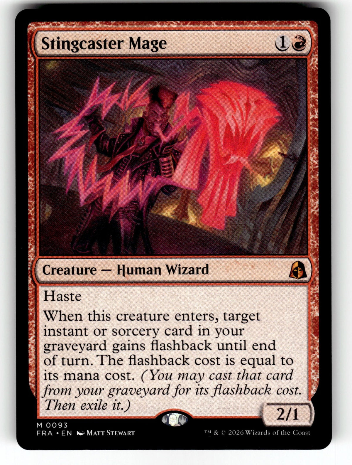 Stingcaster Mage – 93 FRA: Reality Fracture M NM