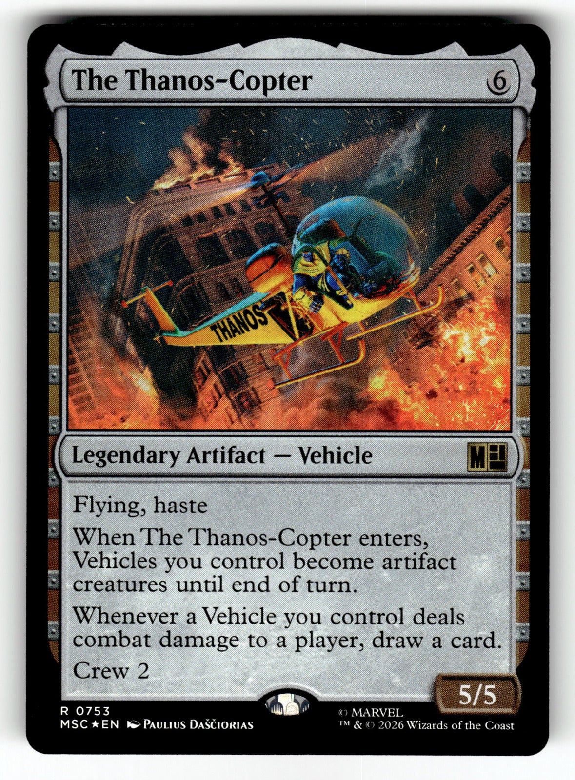 The Thanos-Copter – 753 MSC: Commander: Marvel Super Heroes R Foil NM