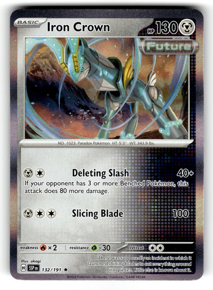 Iron Crown – 132/191 SSP: SV08: Surging Sparks Rare Holo NM