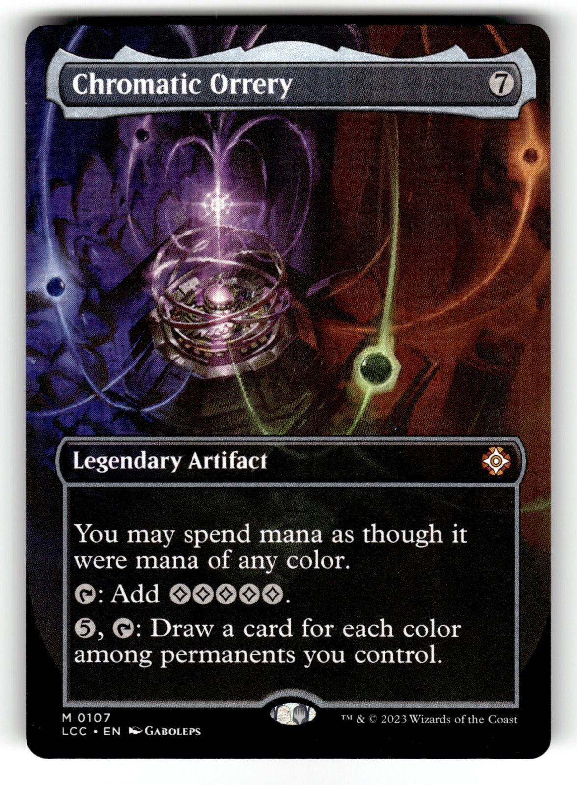 Chromatic Orrery (Borderless) – 107 LCC: Commander: The Lost Caverns of Ixalan M LP
