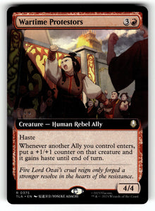 Wartime Protestors (Extended Art) – 375 TLA: Avatar: The Last Airbender R NM