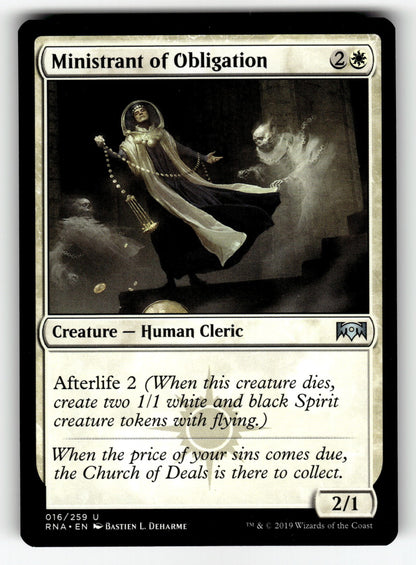 Ministrant of Obligation – 16 RNA: Ravnica Allegiance U NM