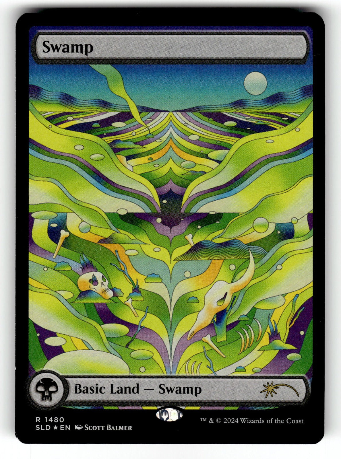 Swamp (Rainbow Foil) – 1480 SLD: Secret Lair Drop Series R Foil LP