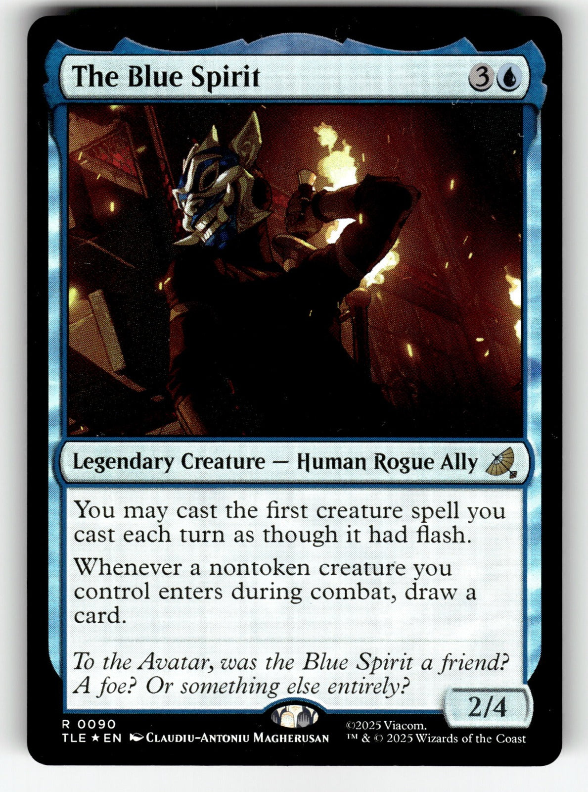 The Blue Spirit – 90 TLE: Avatar: The Last Airbender: Eternal-Legal R Foil NM