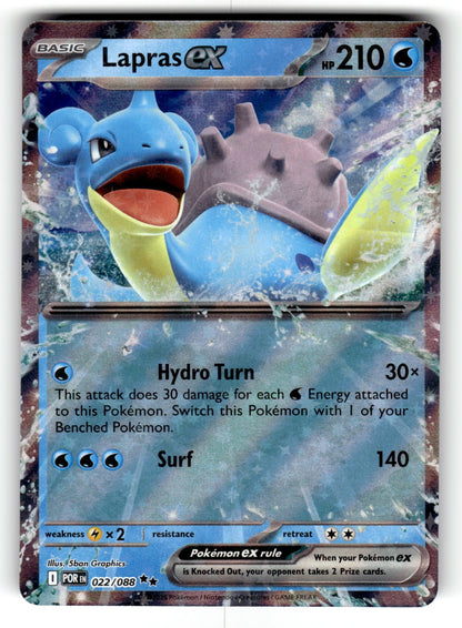 Lapras ex – 022/088 POR: ME03: Perfect Order Double Rare Holo NM