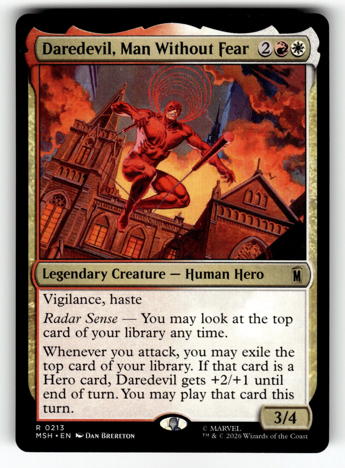 Daredevil, Man Without Fear – 213 MSH: Marvel Super Heroes R NM