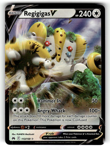 Regigigas V – 113/159 CRZ: SWSH: Crown Zenith Ultra Rare Holo NM