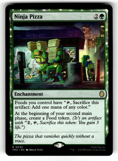 Ninja Pizza – 32 TMC: Commander: Teenage Mutant Ninja Turtles R NM