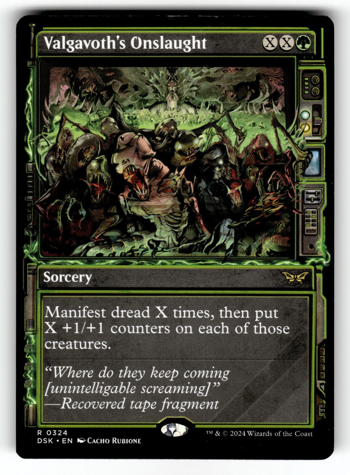 Valgavoth's Onslaught (Showcase) – 324 DSK: Duskmourn: House of Horror R NM