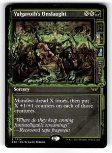 Valgavoth's Onslaught (Showcase) – 324 DSK: Duskmourn: House of Horror R NM